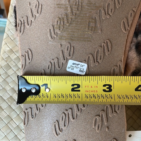 Aerie Cheetah Fur Slides size 7 NWT - Picture 9 of 9